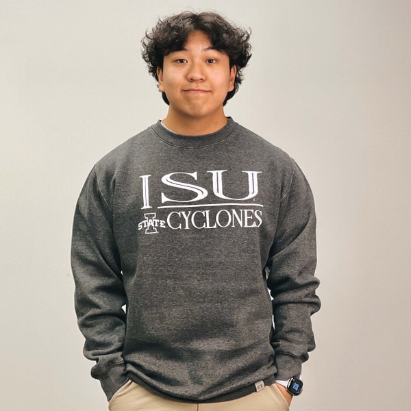 CI Sport I-State Cyclones Throwback Black Crewneck